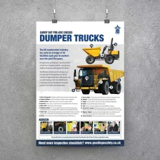 Dumper Truck Poster - Visual Inspection Checklist Dumper Truck Poster - Visual Inspection Checklist
