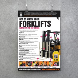 Forklift Poster - Visual Inspection Checklist