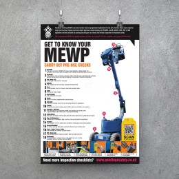 MEWP Poster - Visual Inspection Checklist