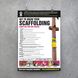 Scaffolding (Fixed) Poster - Visual Inspection Checklist