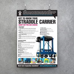 Straddle Carrier Poster - Visual Inspection Checklist