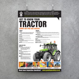 Tractor Poster - Visual Inspection Checklist