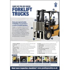 Forklift Poster - Visual Inspection Checklist