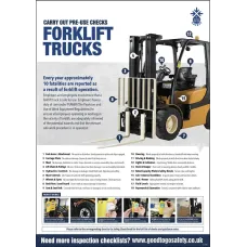 Forklift Poster - Visual Inspection Checklist