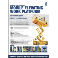 MEWP Poster - Visual Inspection Checklist