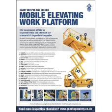 MEWP Poster - Visual Inspection Checklist