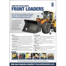 Front Loader Poster - Visual Inspection Checklist
