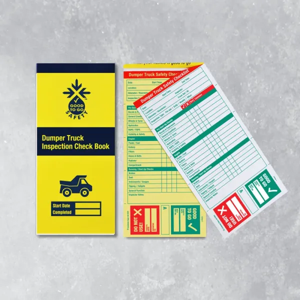 Dumper Truck Inspection Books - 25 Checklists Dumper Truck Inspection Books - 25 Checklists