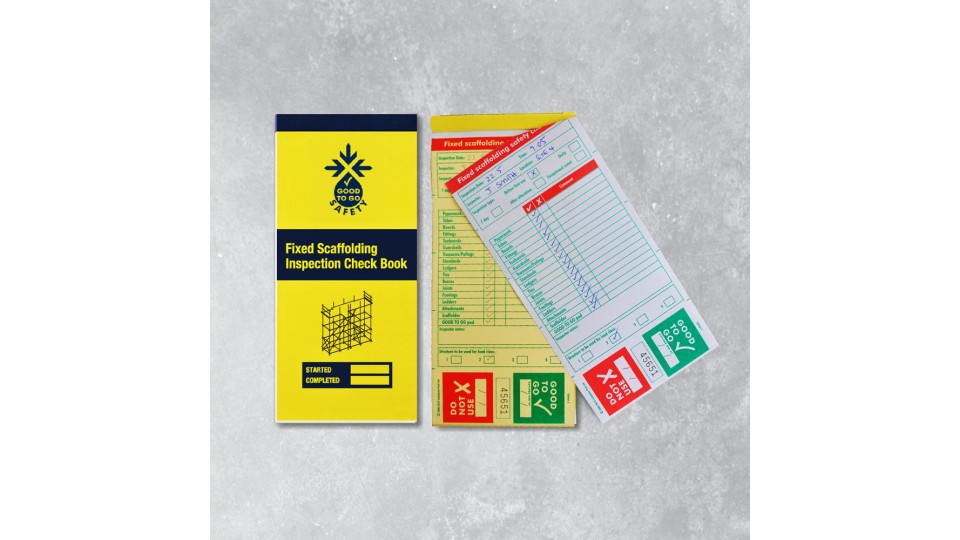 Scaffolding (Fixed) Inspection Books - 25 Checklists