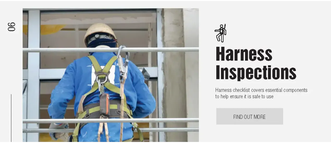 Harness checklist covers essential components
