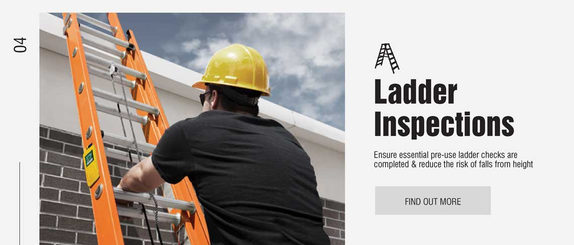 Ensure essential pre-use ladder checks are completed & reduce the risk of falls from height