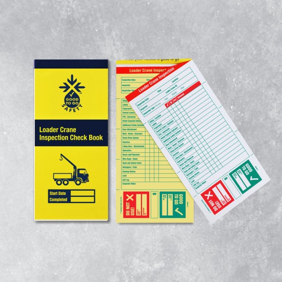 Loader Crane Inspection Books - 25 Checklists