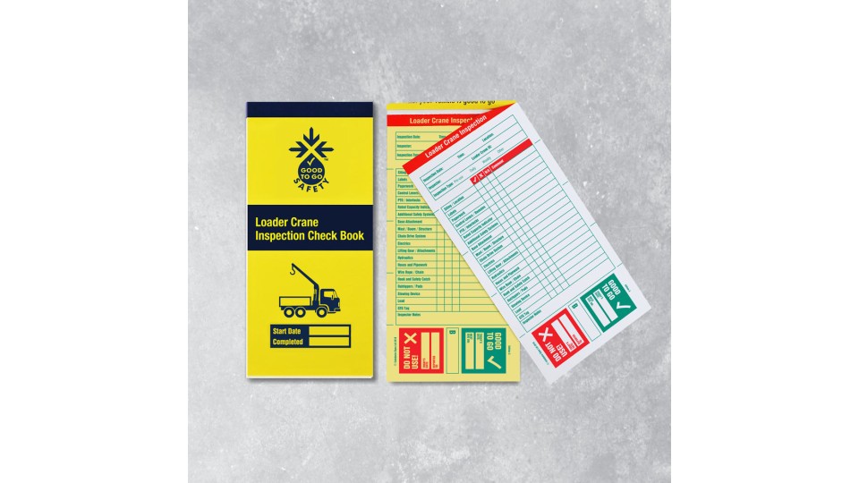 Loader Crane Inspection Books - 25 Checklists