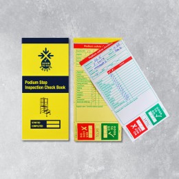 Podium Step Inspection Books - 25 Checklists