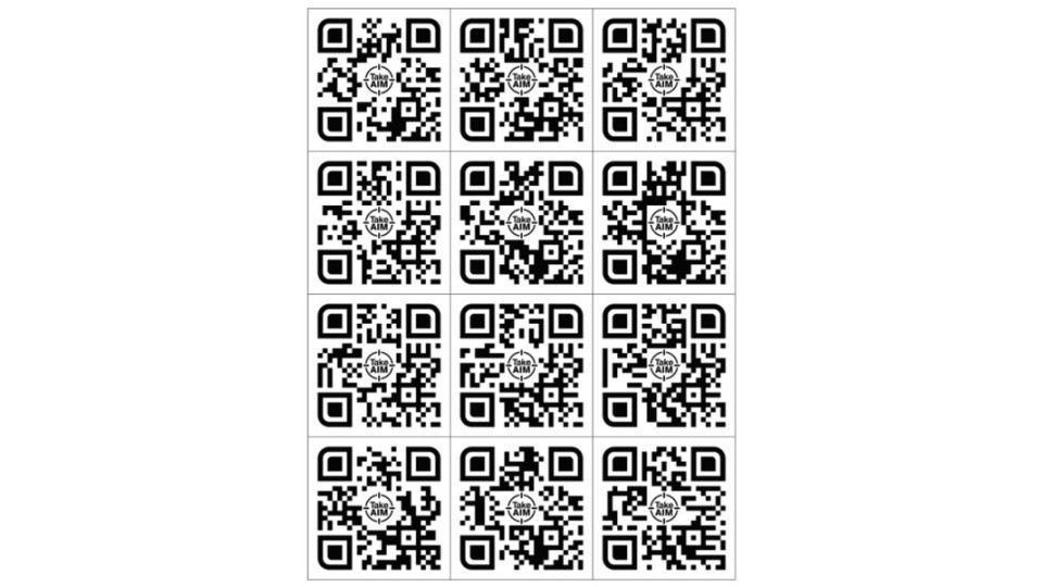 QR Code - 12 x Square 