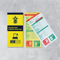 Straddle Carrier Inspection Books - 25 Checklists