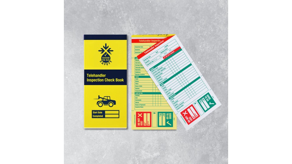 Telehandler Inspection Books - 25 Checklists