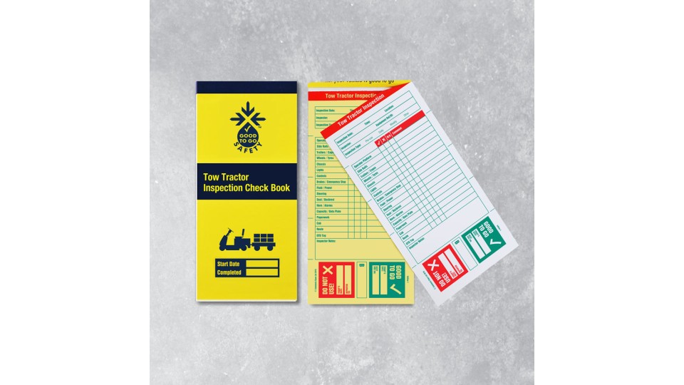 Tow Tractor Inspection Books - 25 Checklists