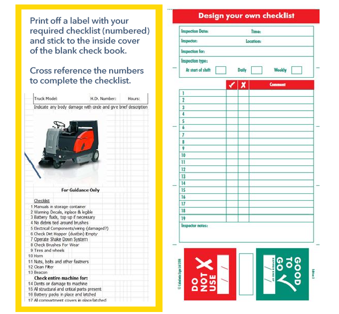 Bespoke Checklists